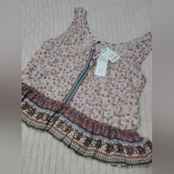 Patrons of Peace Tops - NWT Patrons of Peace Pink Baby Doll Style Tank